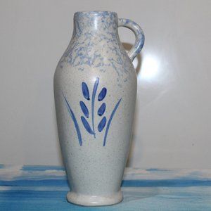Vintage Sponge ware blue vase